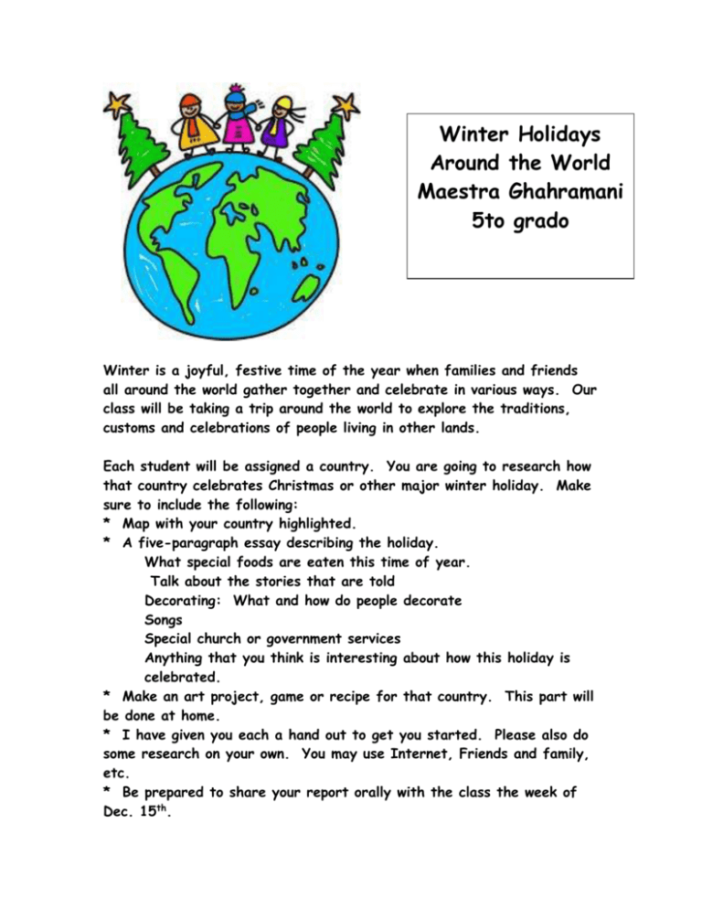 Winter Holidays Around the World