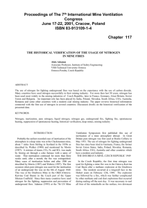 1 Proceedings of The 7th International Mine Ventilation Congress
