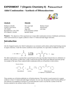 EXPERIMENT 7 (Organic Chemistry II) Pahlavan/Cherif