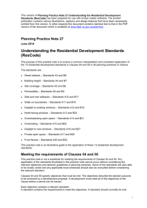 Understanding the Residential Development Standards