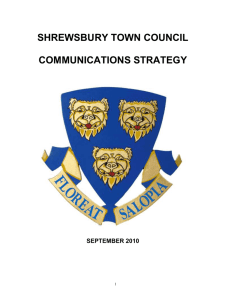Communications Strategy - Shrewsbury Town Council