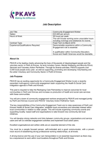 Job Description - Voluntary Action Perthshire