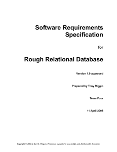 Software Requirements Specifications