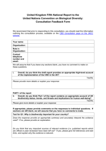 Consultation Response form
