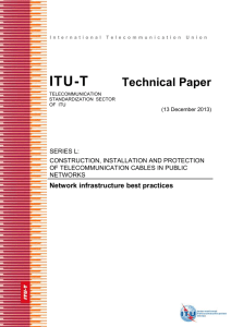 2 Overview of ITU-T Technical Papers on Best Practices