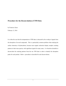 Procedure for the Deconvolution of TPD Data