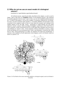 2.3 Why do not we use an exact model of a biological neuron?