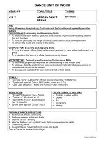 African Dance Drama - Hertfordshire Grid for Learning