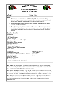 Narrative Writing SOW - Hertfordshire Grid for Learning
