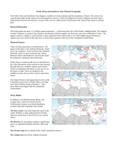 North Africa and Southwest Asia: Physical Geography