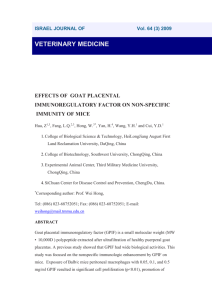 effects of goat placental immunoregulatory factor on non