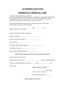 Youth Medical Authorization Form