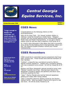 October & November 2004 Newsletter