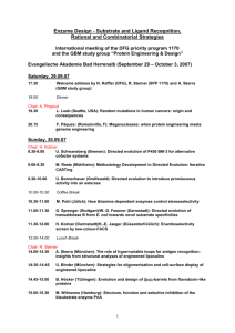 Program of the Bad Herrenalb Meeting, 29.9.