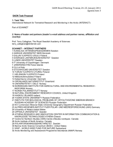 Description - Sustaining Arctic Observing Networks