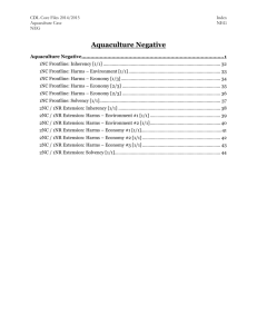 Aquaculture Negative - Open Evidence Project