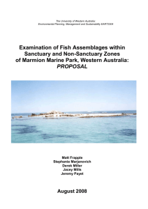 Examination of Fish Assemblages within Sanctuary and Non