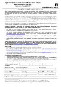Application Form - Leeds University Business School