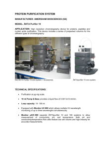 PROTEIN PURIFICATION SYSTEM MANUFACTURER
