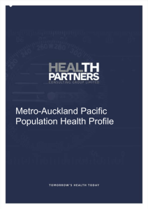 Metro-Auckland Pacific Population Health Profile