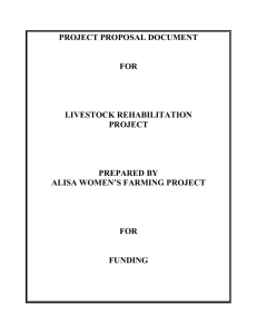 PROJECT PROPOSAL DOCUMENT