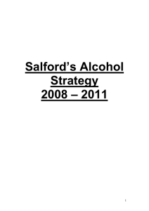 Salford`s Alcohol Strategy 2008-20