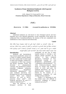 Synthesis of Some Substituted Imidazole with Expected Biological