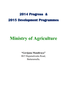 Part 1 - Ministry of Agriculture