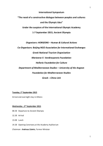 Programme - BIOPOLITICS INTERNATIONAL ORGANISATION (BIO)