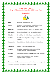 Drop-Off Locations for Recycling of Christmas Trees