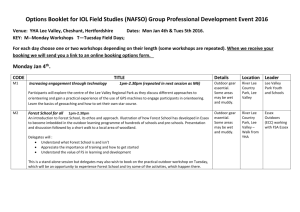 Options Booklet for IOL Field Studies (NAFSO) Group Professional D