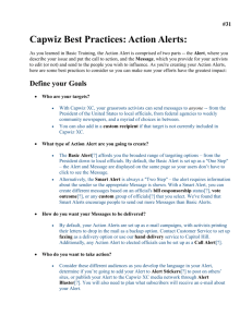 Capwiz Best Practices