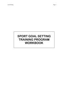 The Fundamental Goal Concept in Elite Sport