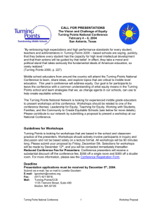 Call for Presentations - Center for Collaborative Education