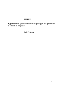 A school-based randomised controlled trial of peer-led