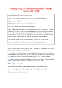 Managing every day transitions in secondary school for students