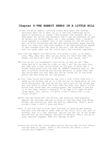 Chapter 4-THE RABBIT SENDS IN A LITTLE BILL