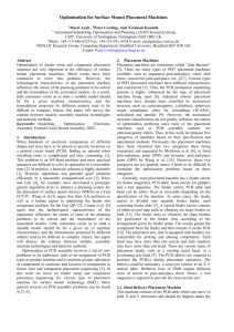 Optimization in Printed Circuit Board Assembly