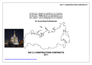 1.3 Bank accounting and construction contracts.