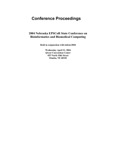 Conference Proceedings - nicls - University of Nebraska Medical