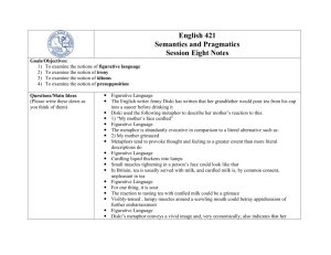 English 421 Semantics and Pragmatics Session Eight Notes Goals