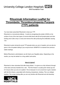 Rituximab - TTP Network