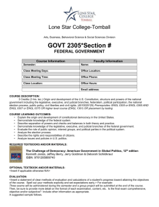 GOVT 2305 - Lone Star College System