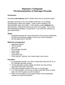 The Decomposition of Hydrogen Peroxide