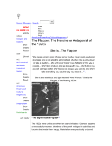 The Flapper: The Heroine or Antagonist of the 1920s