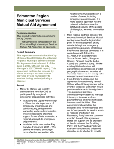Edmonton Region Municipal Services Mutual Aid