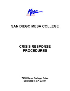 Crisis Response Procedures