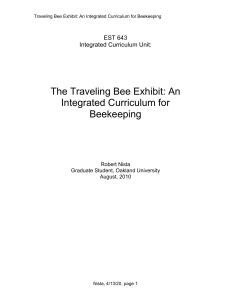 Beekeeping across the Curriculum