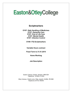 Job Description - Easton & Otley College