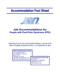 Job Accommodations for People with Post